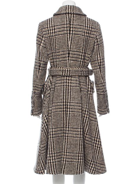 burberry women's houndstooth wool coat jacket|Burberry wool coats for women.